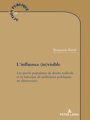 cover image of L'influence (in)visible